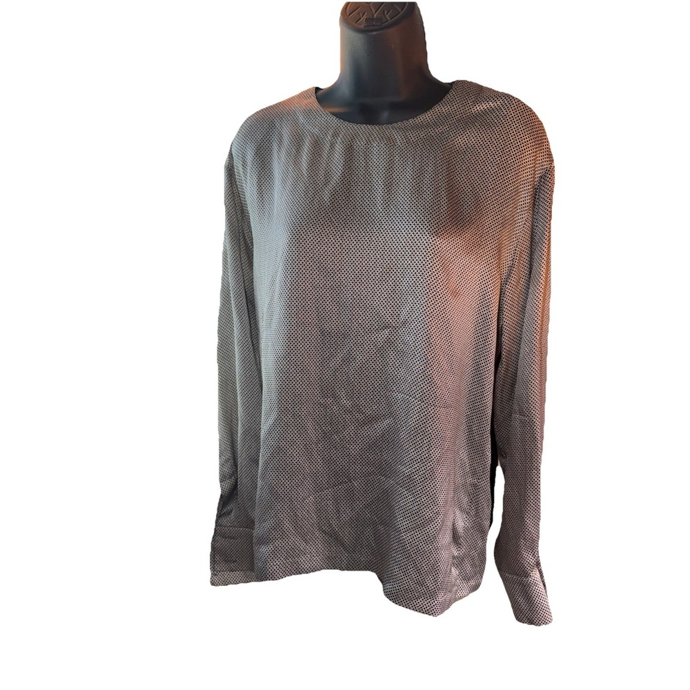 VTG Escada Margaretha Ley 100% Silk Blouse Italy Made Long Sleeved EUR 38 US S/M